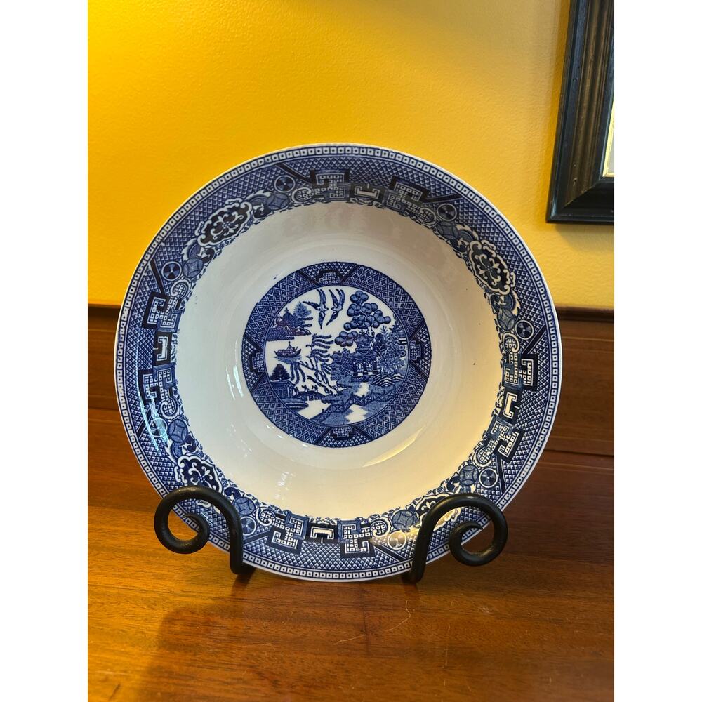 Vintage‎ Homer Laughlin China Blue Willow B53N8 Vegetable Serving bowl 8.75" USA